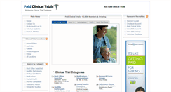Desktop Screenshot of paidclinicaltrials.org